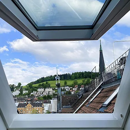 Lägenhet Zentrales Design Loft Ueber Den Daechern St Gallens